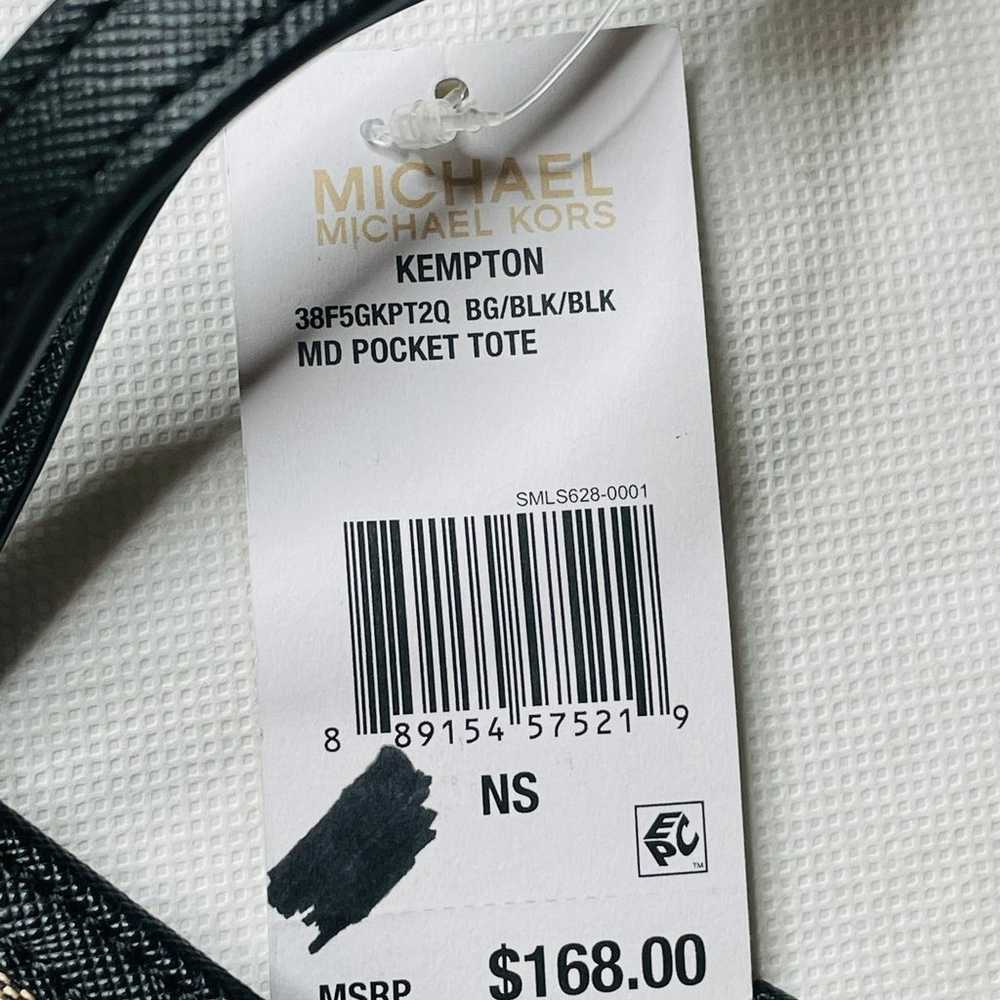 MK Michael Kors Kempton Black Medium Pocket Tote … - image 12