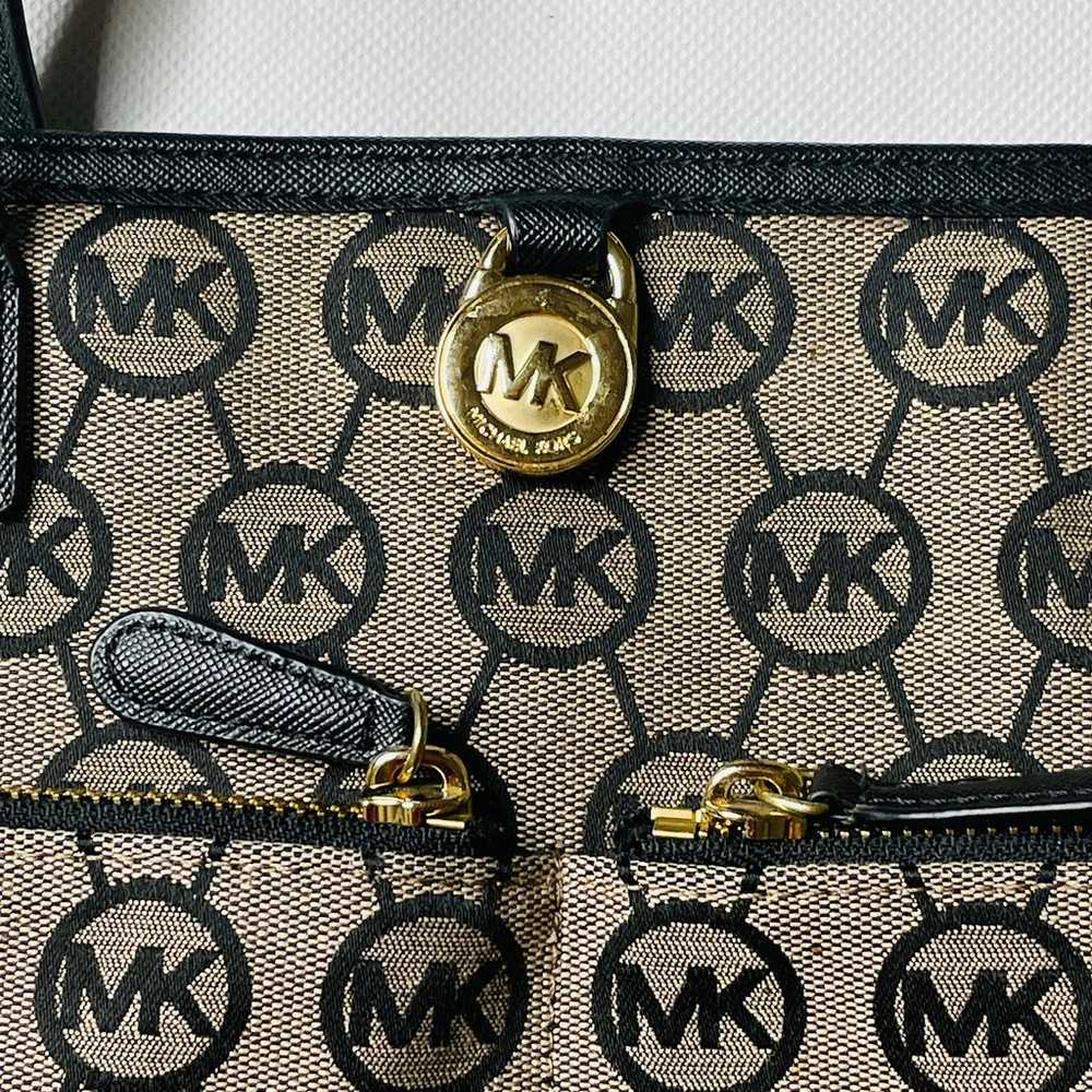 MK Michael Kors Kempton Black Medium Pocket Tote … - image 3