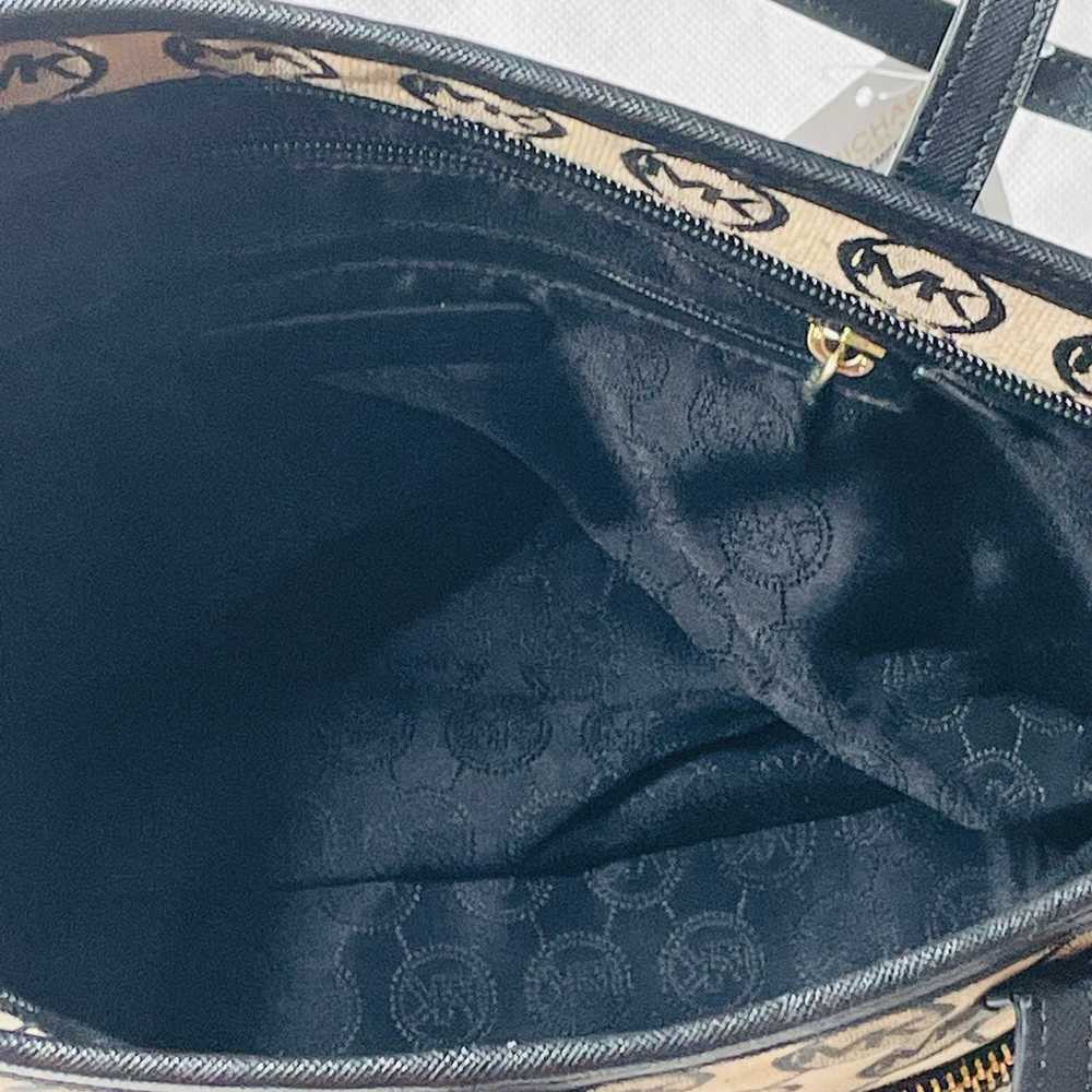 MK Michael Kors Kempton Black Medium Pocket Tote … - image 7