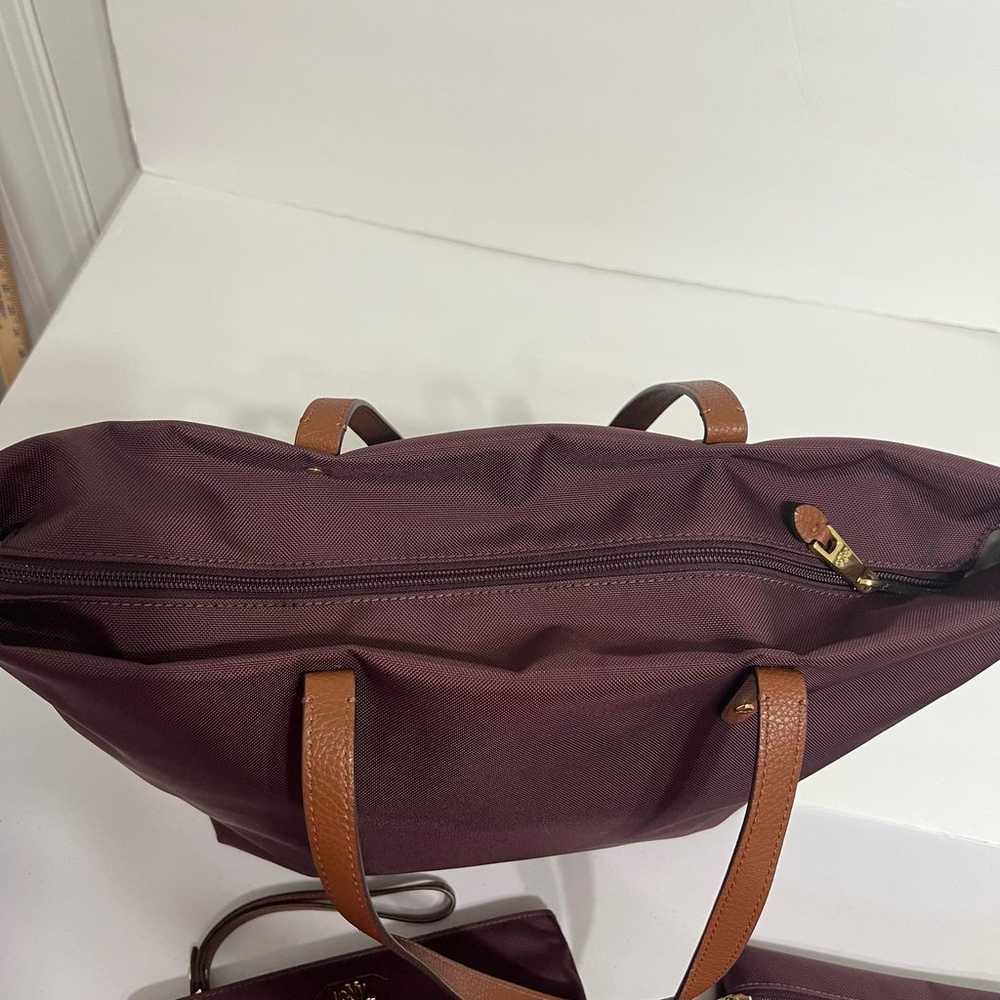 Lauren Ralph Lauren Tote Bag Cosmetic Bag Wristle… - image 7