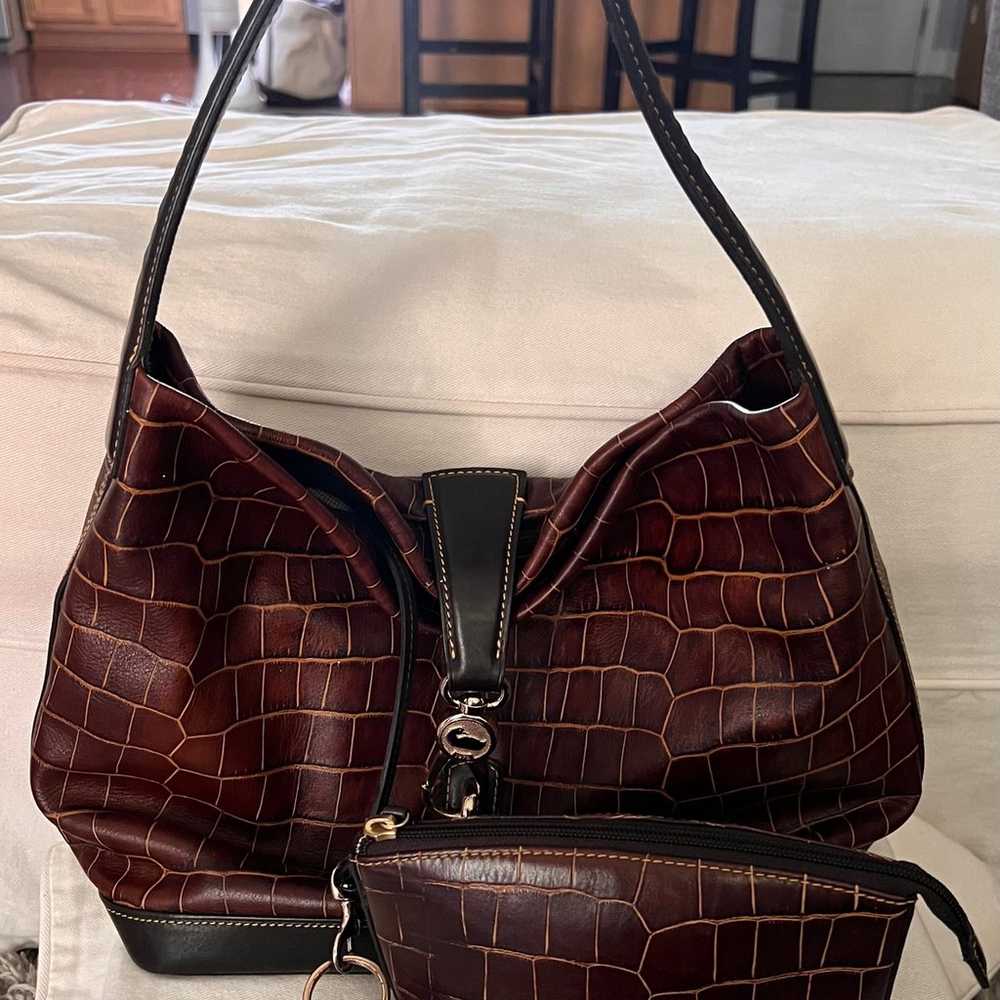 Dooney Bourke Handbags Leather Shoulder bag Brown… - image 2