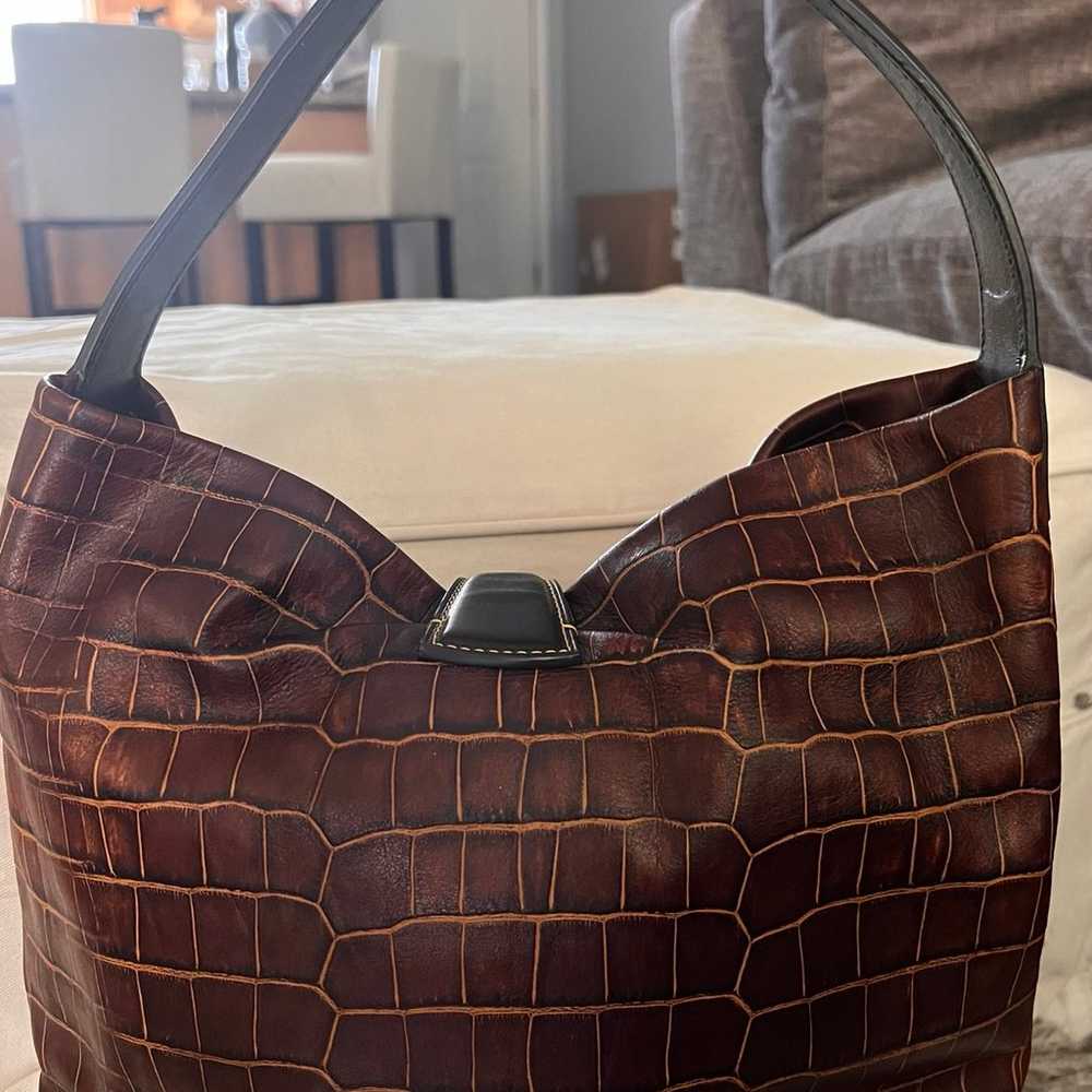 Dooney Bourke Handbags Leather Shoulder bag Brown… - image 3