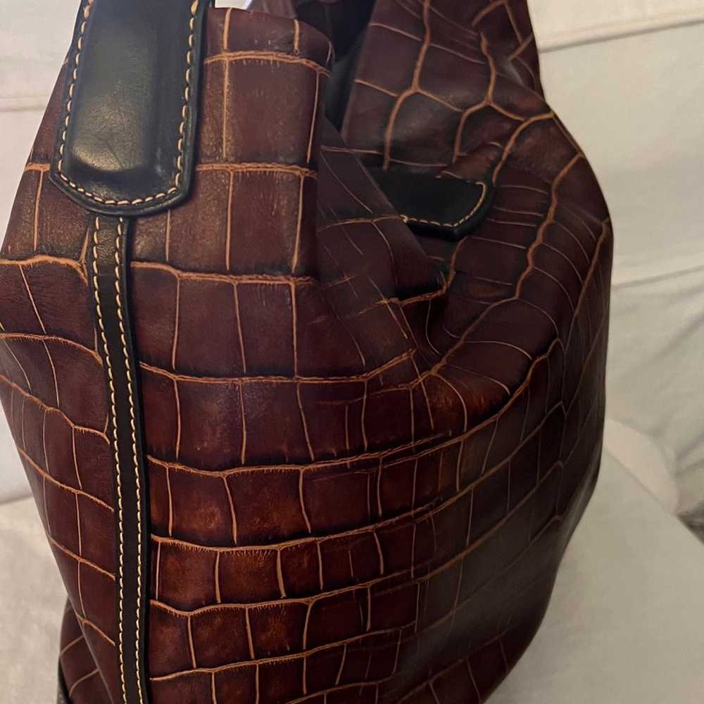 Dooney Bourke Handbags Leather Shoulder bag Brown… - image 5