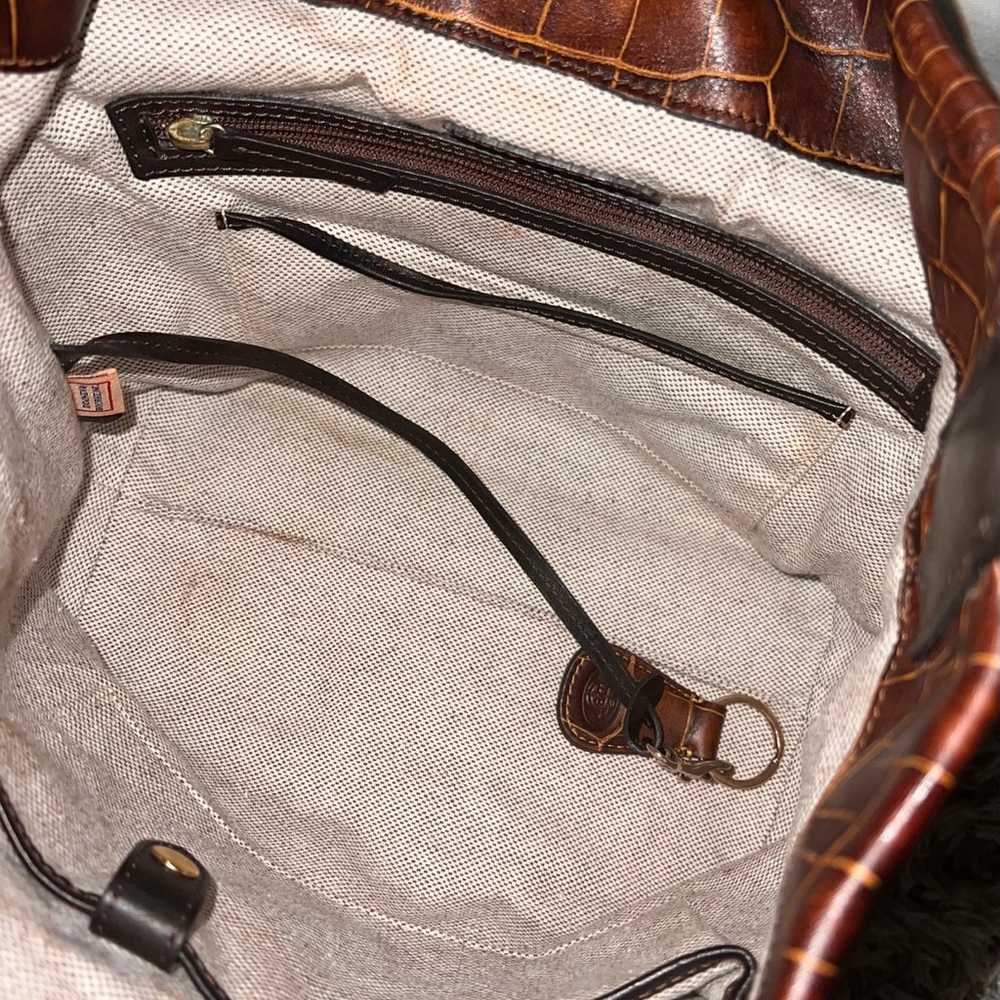 Dooney Bourke Handbags Leather Shoulder bag Brown… - image 7
