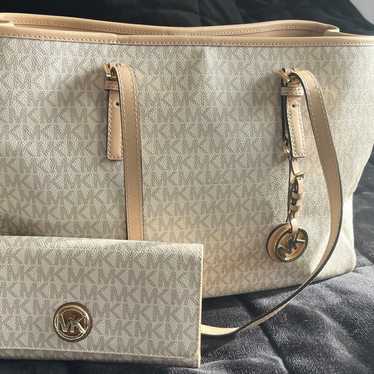 Michael Kors purse and wallet - image 1
