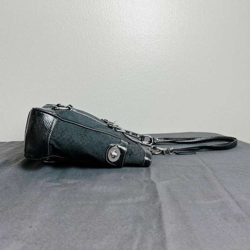 Coach Vintage Signature Black Patent Leather Gall… - image 6