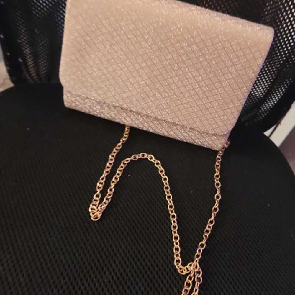 New clutch Brand new gold clutch bag with chain - image 1