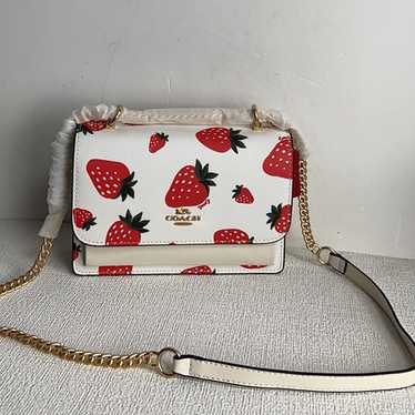 With Wild Strawberry PrCoach Klare Crossbody Bag … - image 1