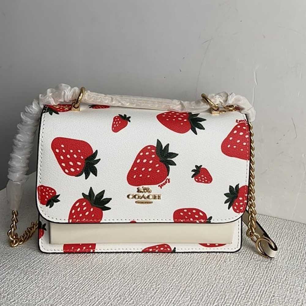 With Wild Strawberry PrCoach Klare Crossbody Bag … - image 2