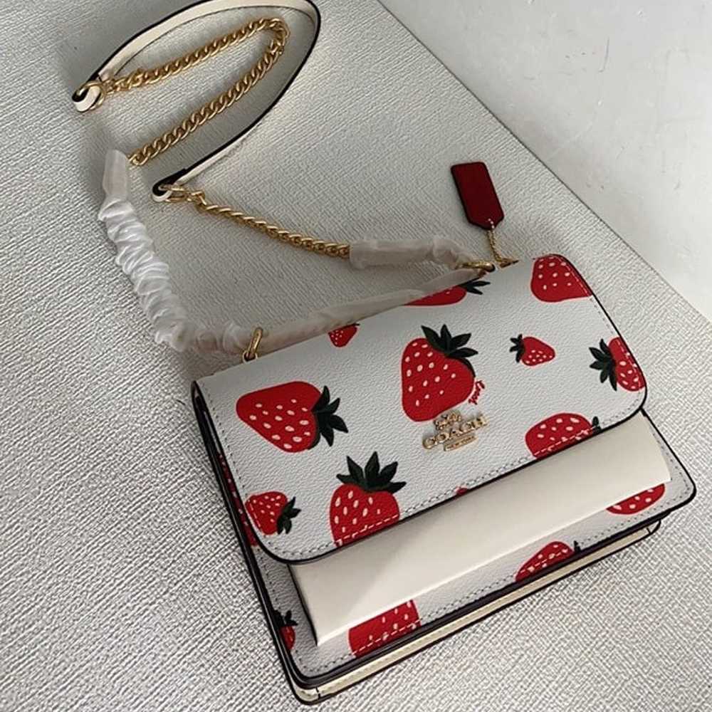 With Wild Strawberry PrCoach Klare Crossbody Bag … - image 3