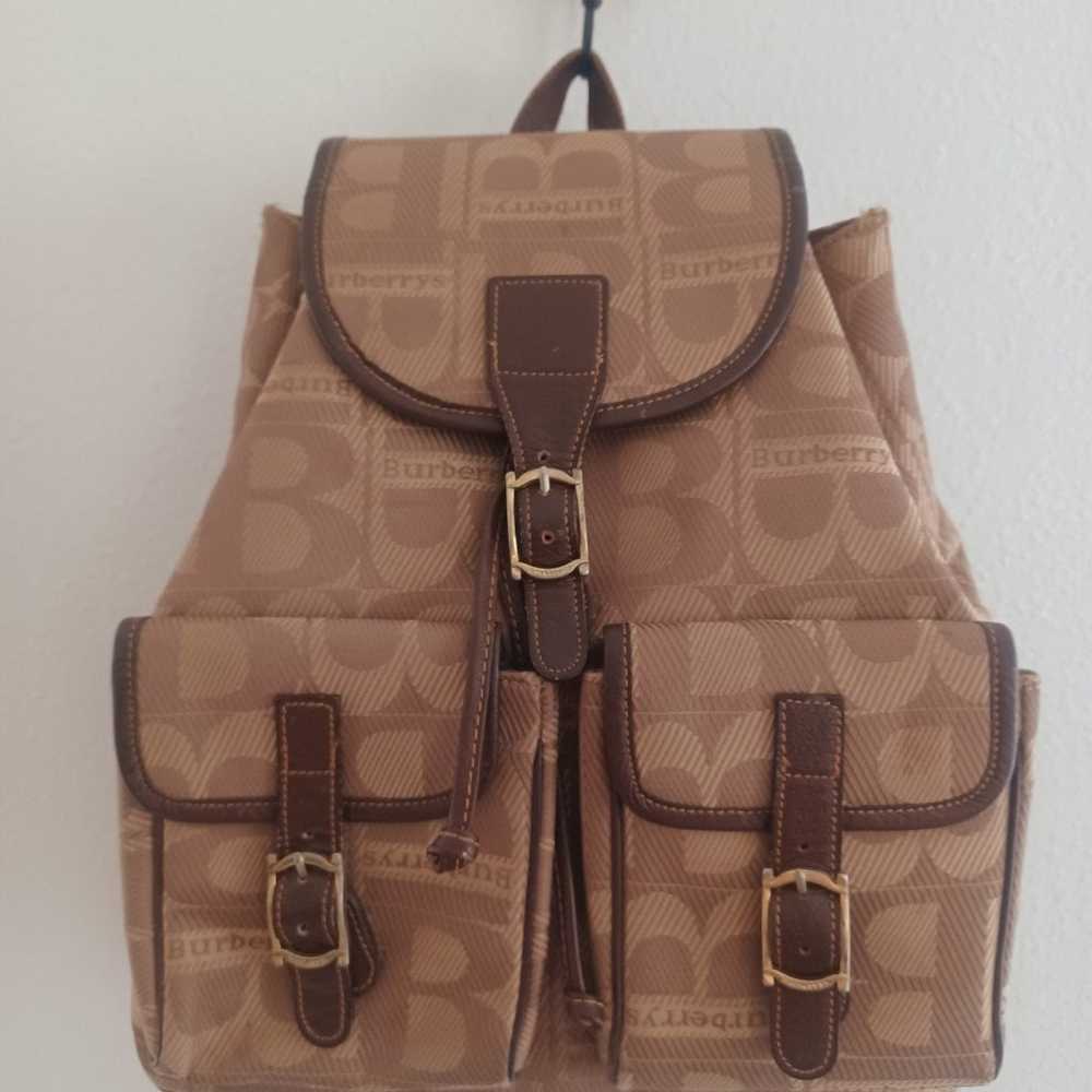 Rare Vintage Authentic Burberry Backpack - image 2