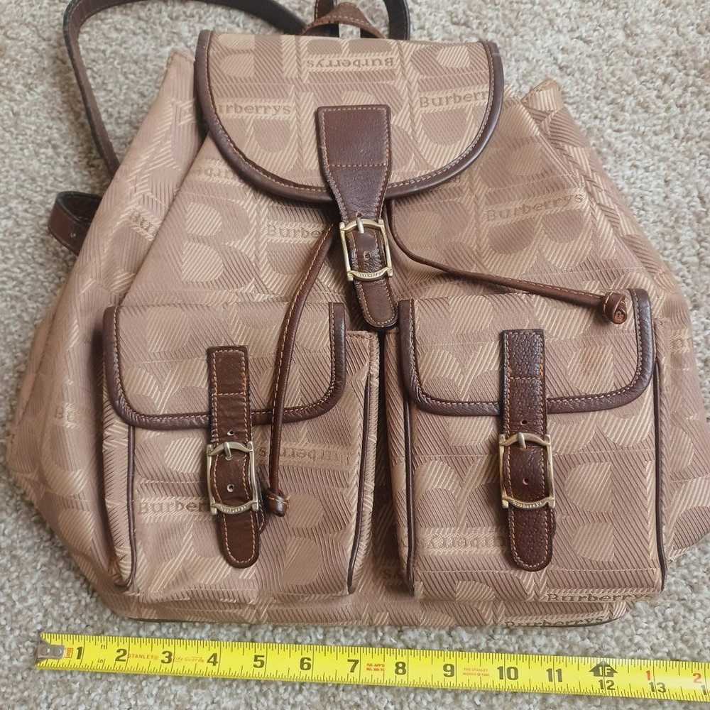 Rare Vintage Authentic Burberry Backpack - image 7
