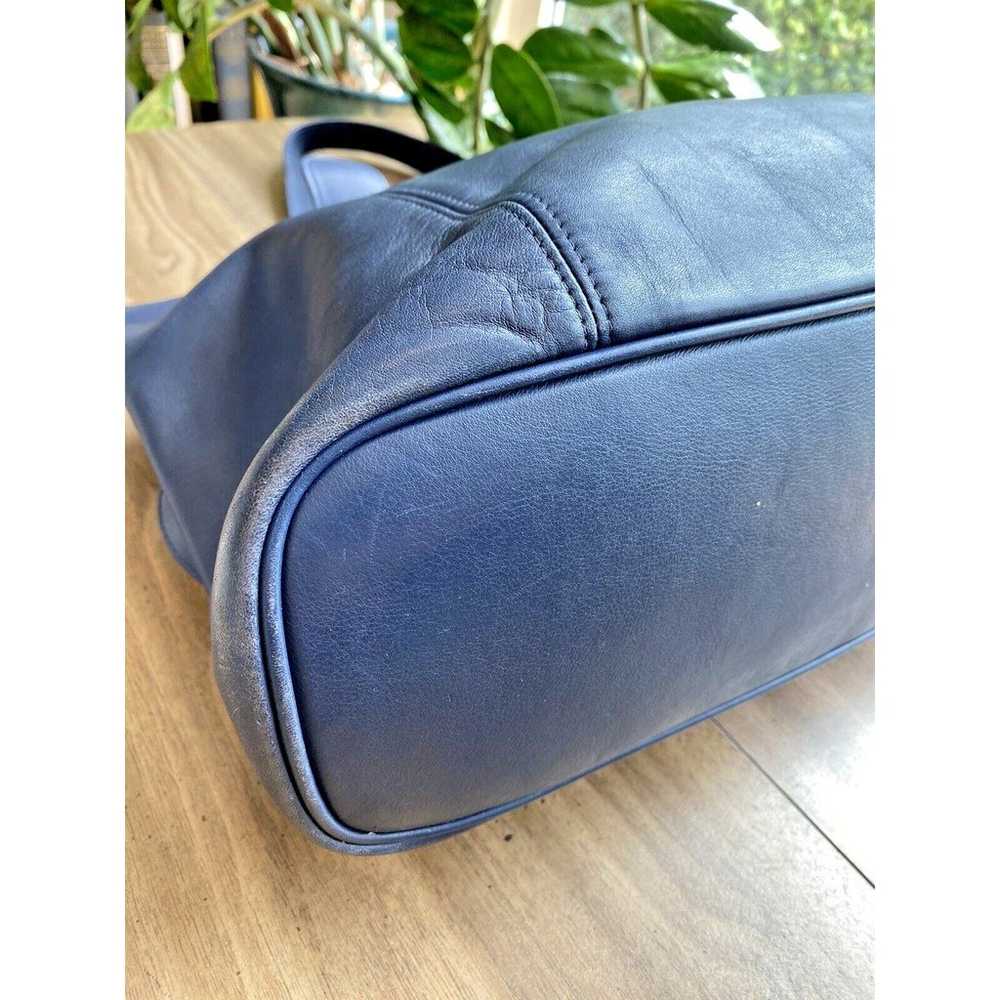 Vintage COACH Soho Blue Leather Tote H7H 4155 Bra… - image 12