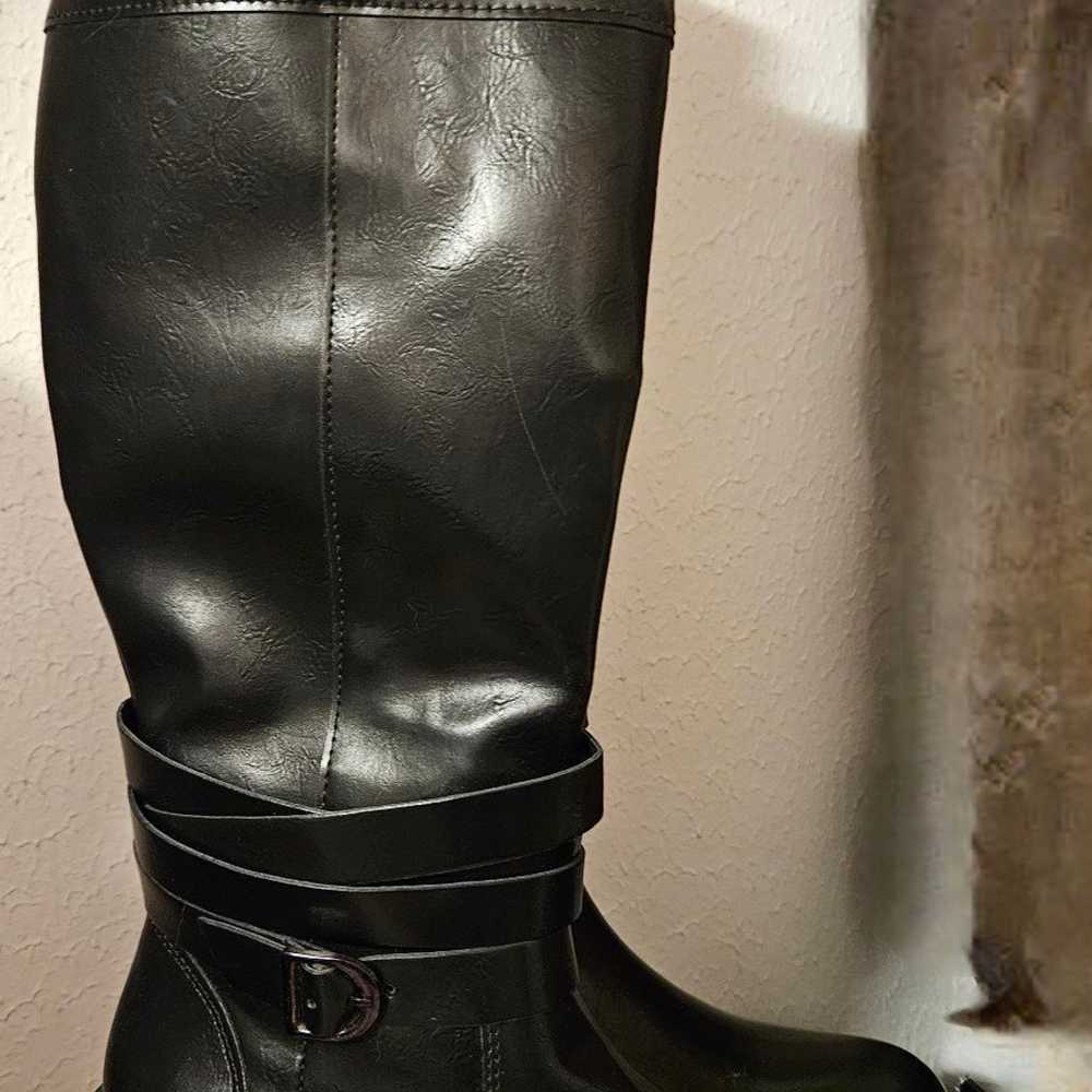 Black ladies boots HOT knee high! - image 2