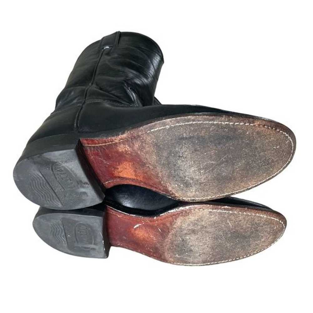 Justin Black Boots Leather Roper L3703 Women’s Sz… - image 5