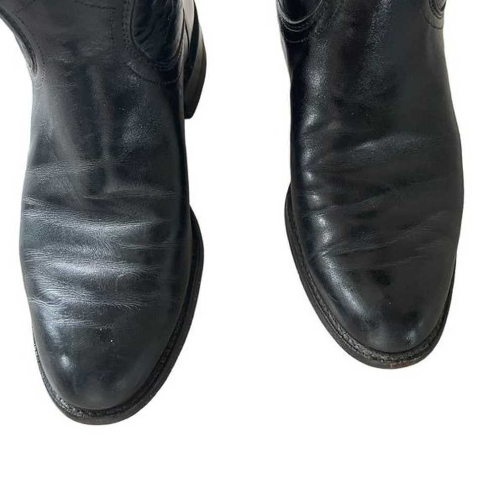 Justin Black Boots Leather Roper L3703 Women’s Sz… - image 6