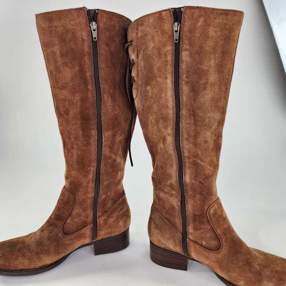 Born Cotto Knee High Boots US 9 M Brown Suede Lea… - image 6