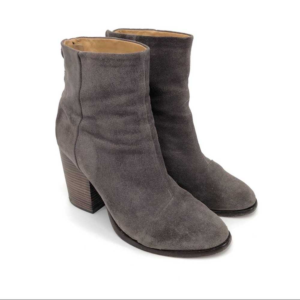 RAG & BONE Ashby Ankle High Boot Suede Grey 37.5 - image 1