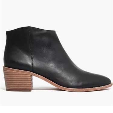 MADEWELL Justine Ankle Boots Black Leather Pointed