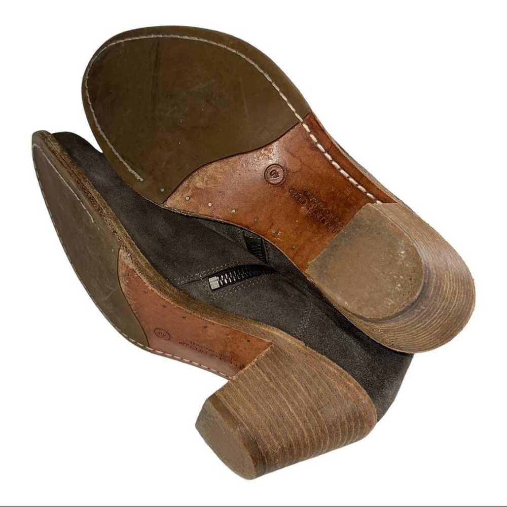 AllSaints Hessian Boot Suede Bootie Stacked Heel … - image 6