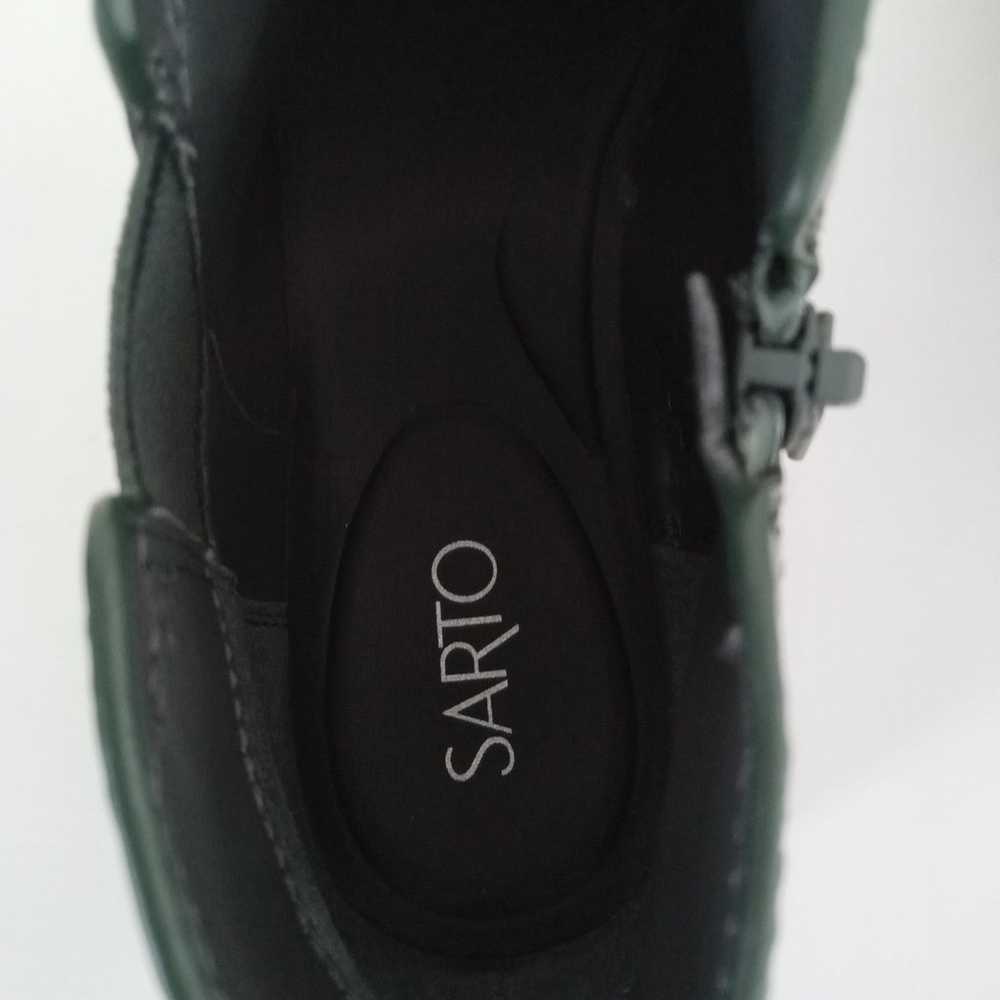 FRANCO SARTO Dark Green Patent Leather Lug Sole A… - image 10