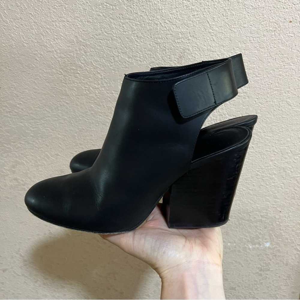Vince black Ingrid leather heeled booties - image 1