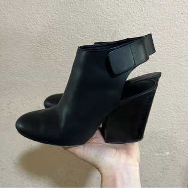Vince black Ingrid leather heeled booties