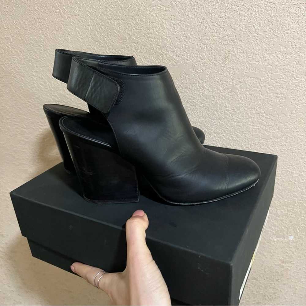 Vince black Ingrid leather heeled booties - image 4