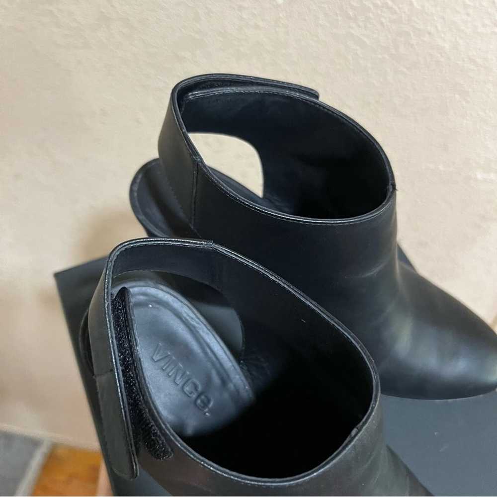 Vince black Ingrid leather heeled booties - image 7