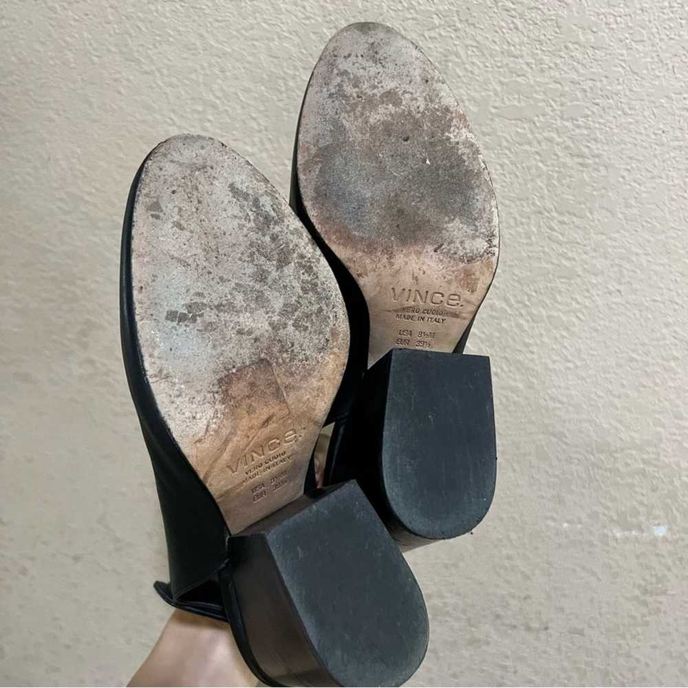 Vince black Ingrid leather heeled booties - image 8