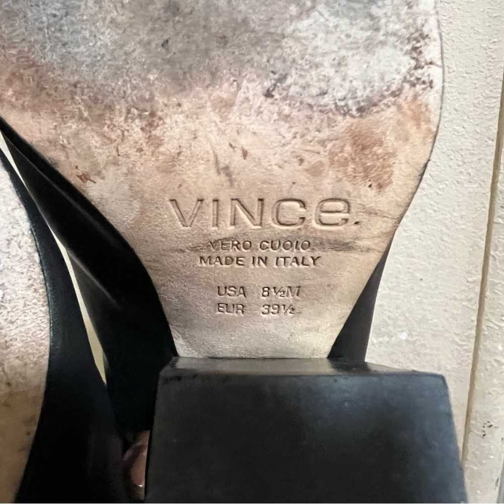 Vince black Ingrid leather heeled booties - image 9
