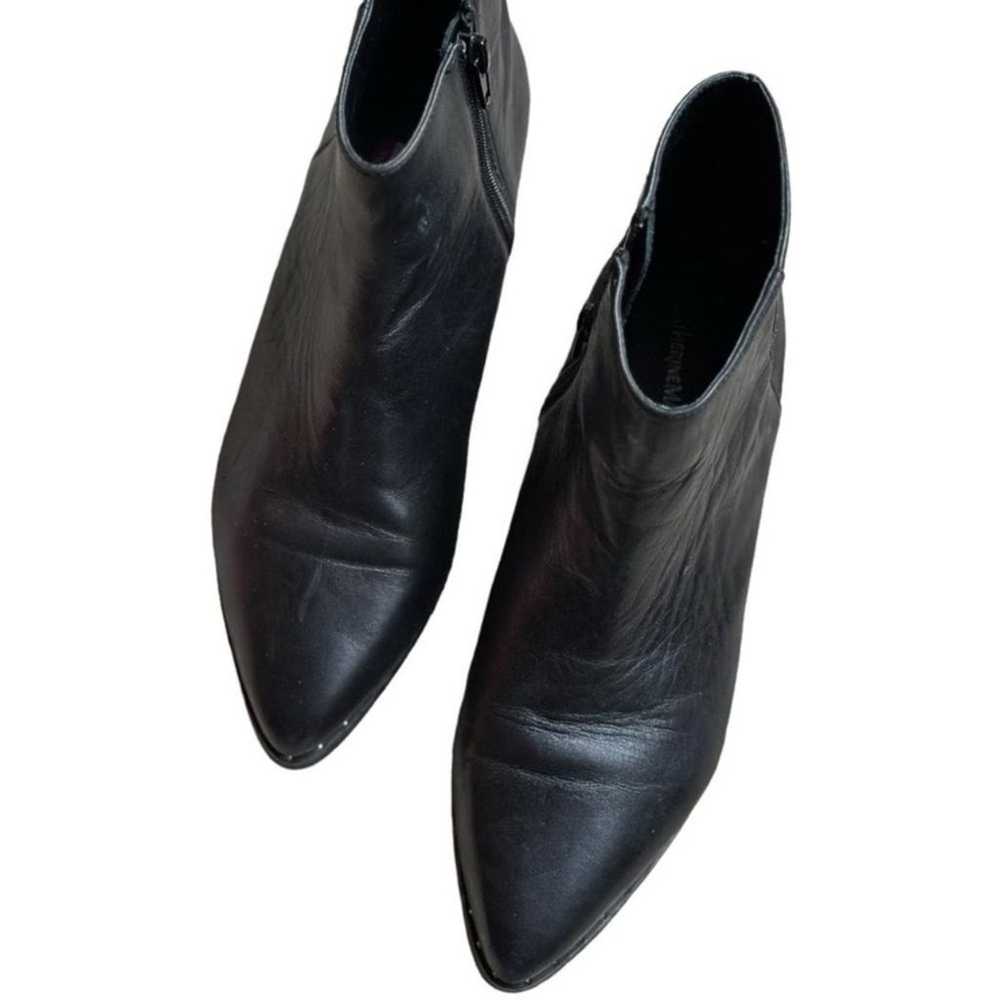 Catherine Malandrino Black leather “Mesta” booties - image 1