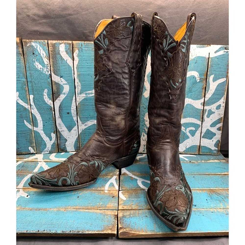 Old Gringo Erin Western Cowboy Boots Chocolate /T… - image 2