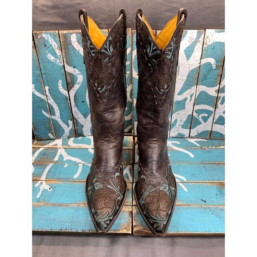 Old Gringo Erin Western Cowboy Boots Chocolate /T… - image 3