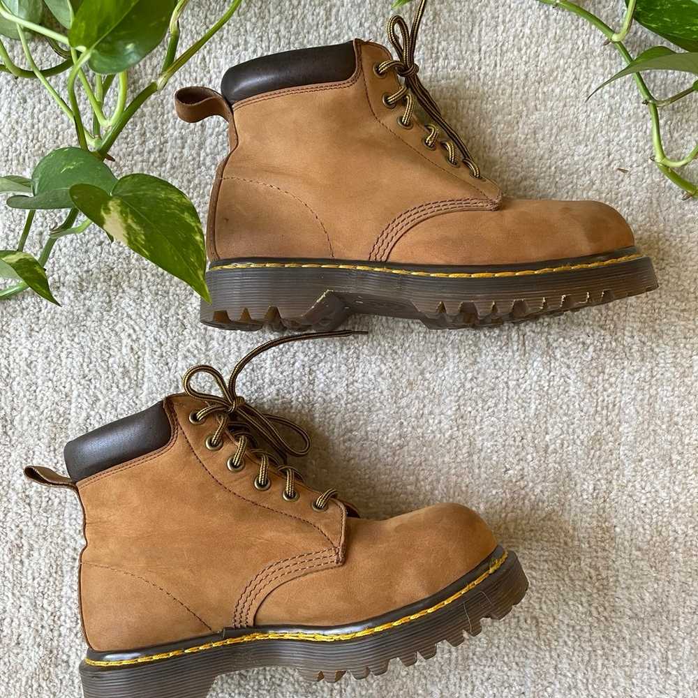 Vintage MIE Dr. Martens Steel Toe Safety Boots UK5 - image 7