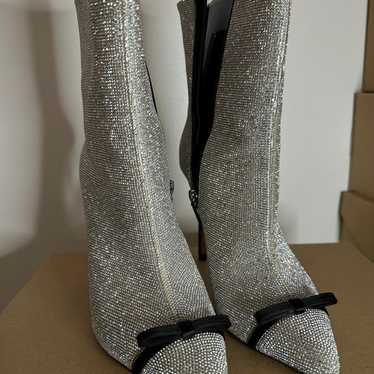 MARCO DE VINCENZO Crystal Embellishments Boots - … - image 1
