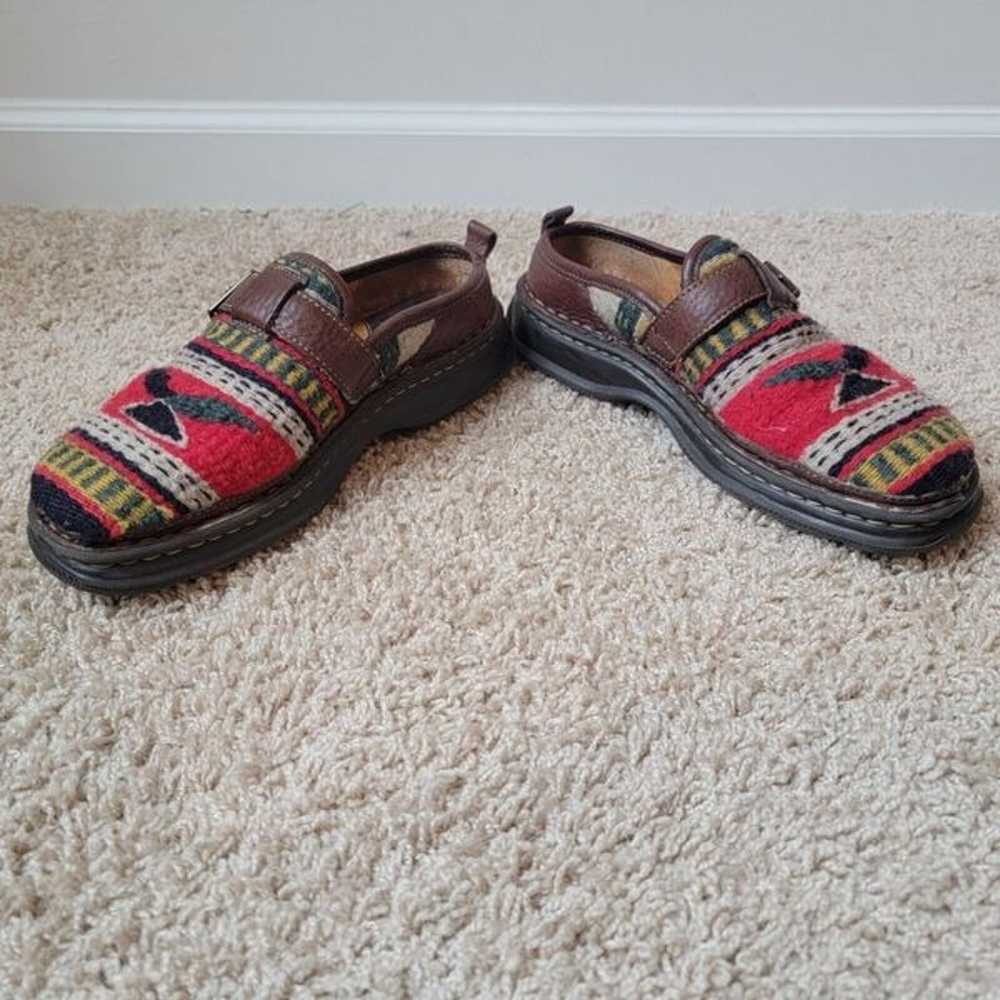 Born Size 9 Loafers Aztec Tribal Leather Shoes Si… - image 4