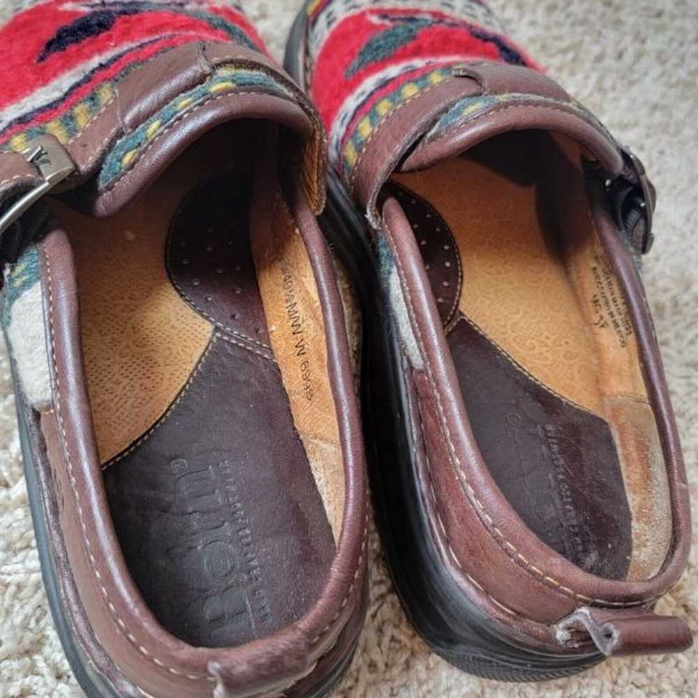 Born Size 9 Loafers Aztec Tribal Leather Shoes Si… - image 6