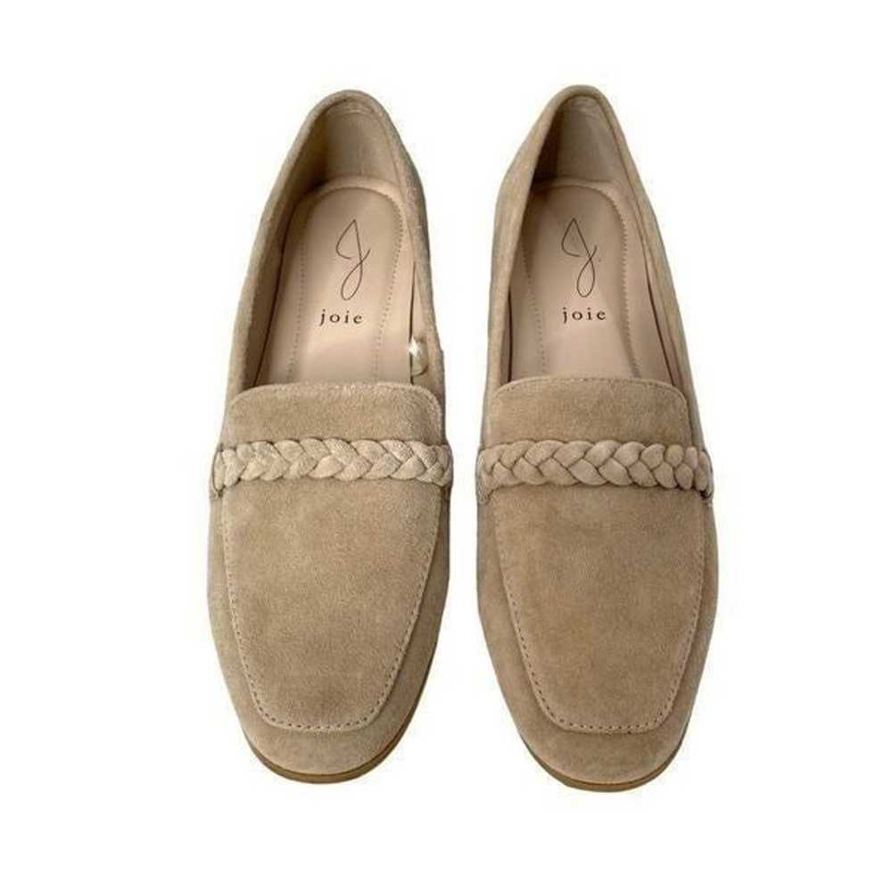 NEW Joie Tan Suede braided Loafers flats Sz 7.5 n… - image 1