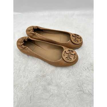 Tory Burch Reve Tumbled Leather Ballet Flats Woma… - image 1