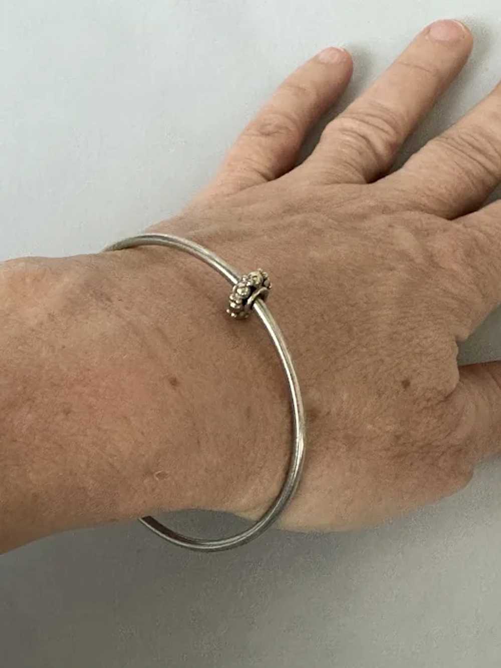 Sterling Bangle With Charm - image 4