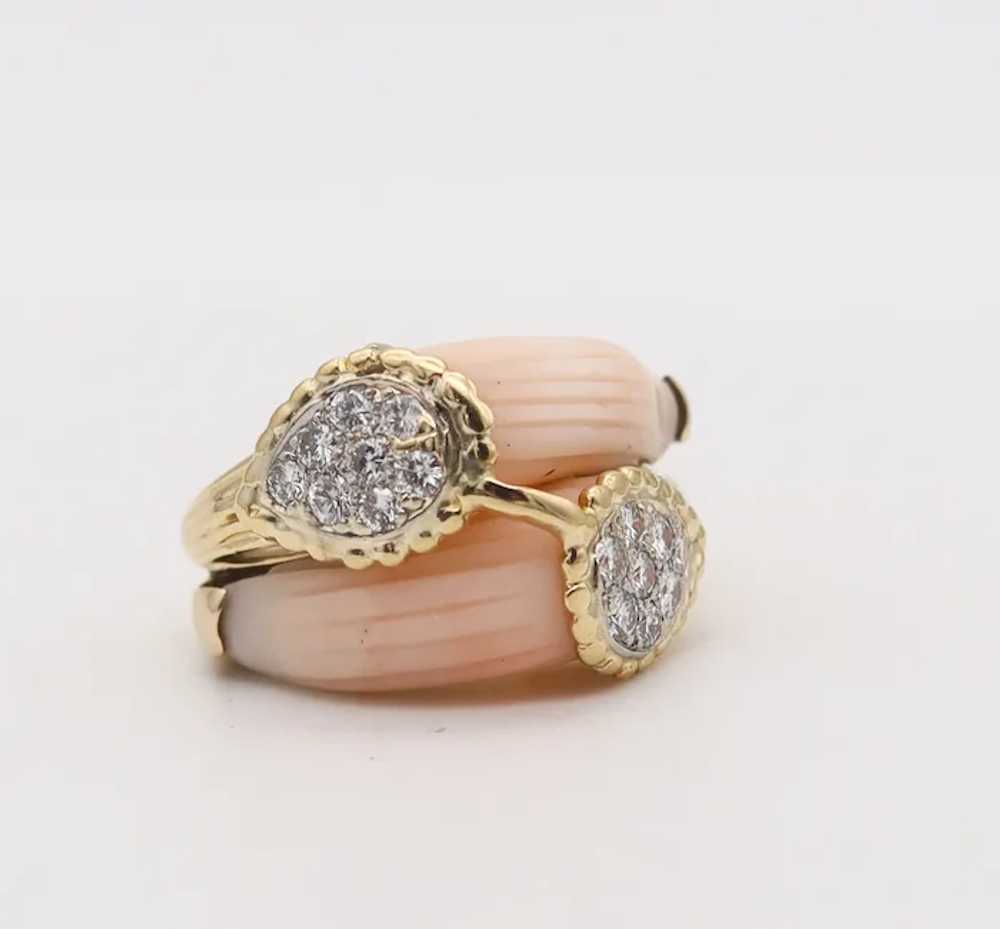 Van Cleef & Arpels 1970 Paris Double Corals Ring … - image 7