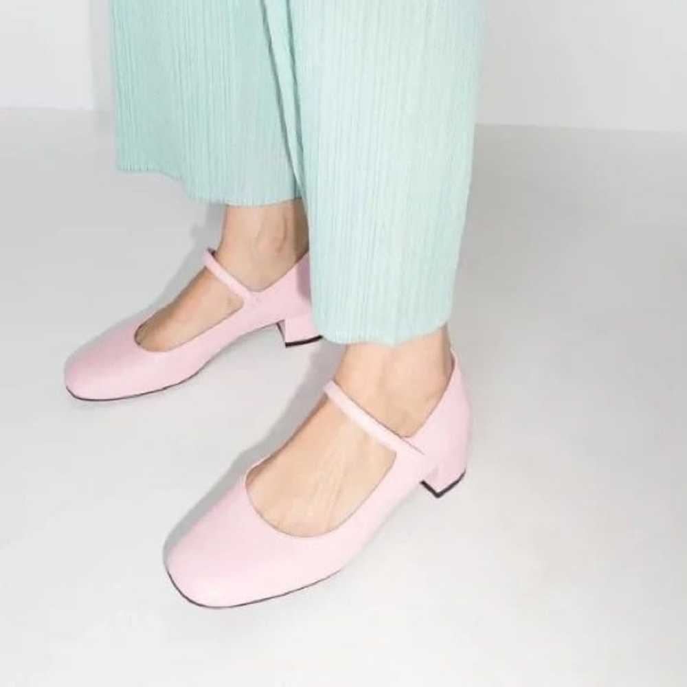 BY FAR Pink Ginny Leather Mary Jane Pumps - image 2