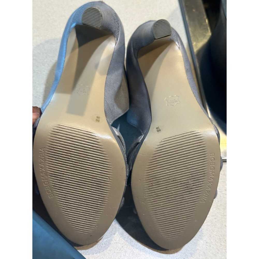 BCBGMAXAZRIA Silver strappy leather heels - size 8 - image 11