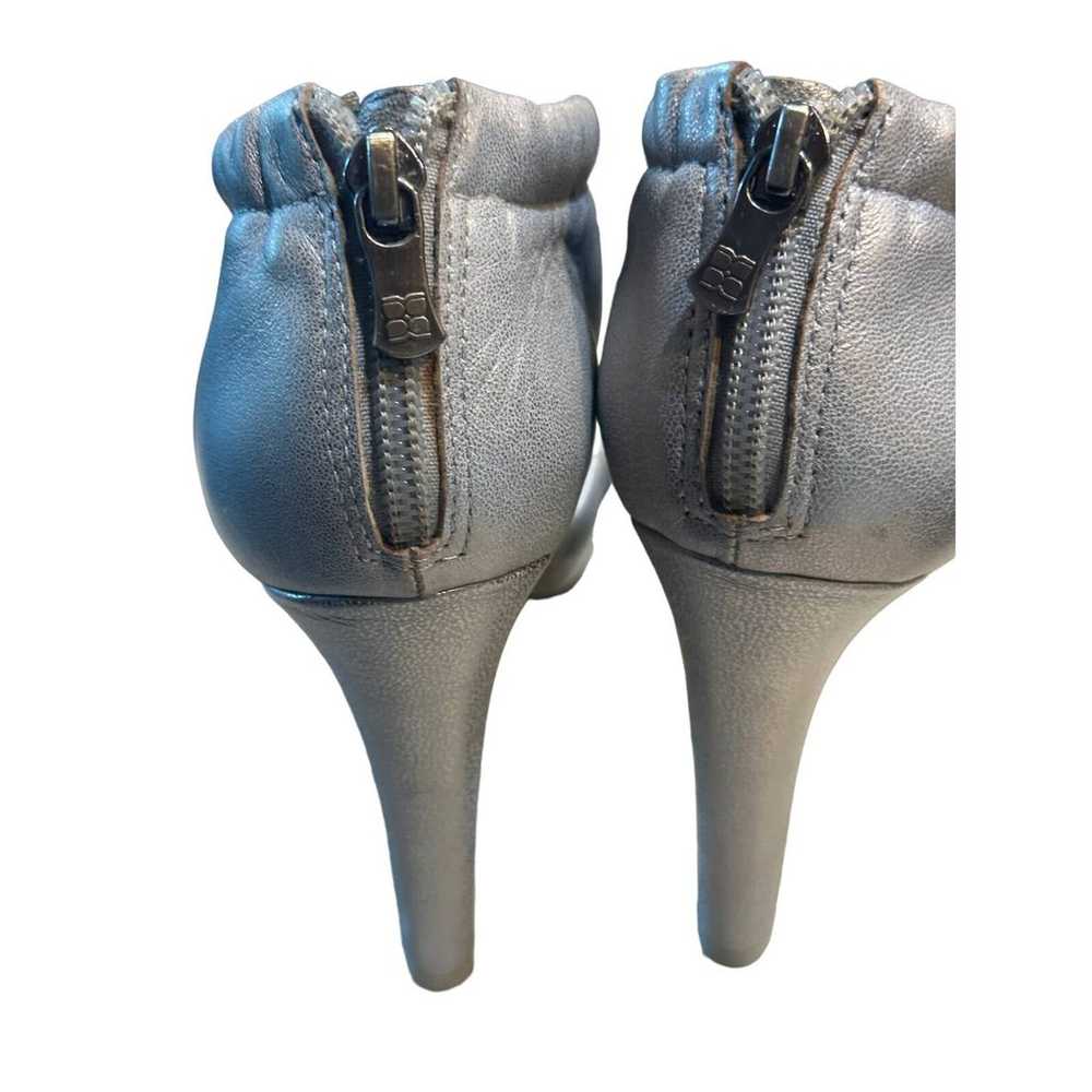 BCBGMAXAZRIA Silver strappy leather heels - size 8 - image 8