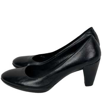 Ecco Women's Classic Black Leather Pumps 3" Heels… - image 1