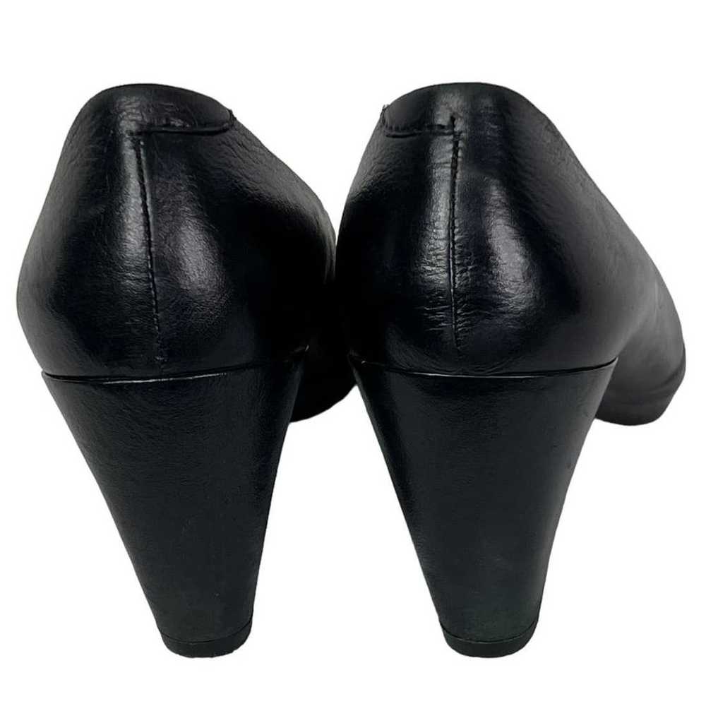 Ecco Women's Classic Black Leather Pumps 3" Heels… - image 4