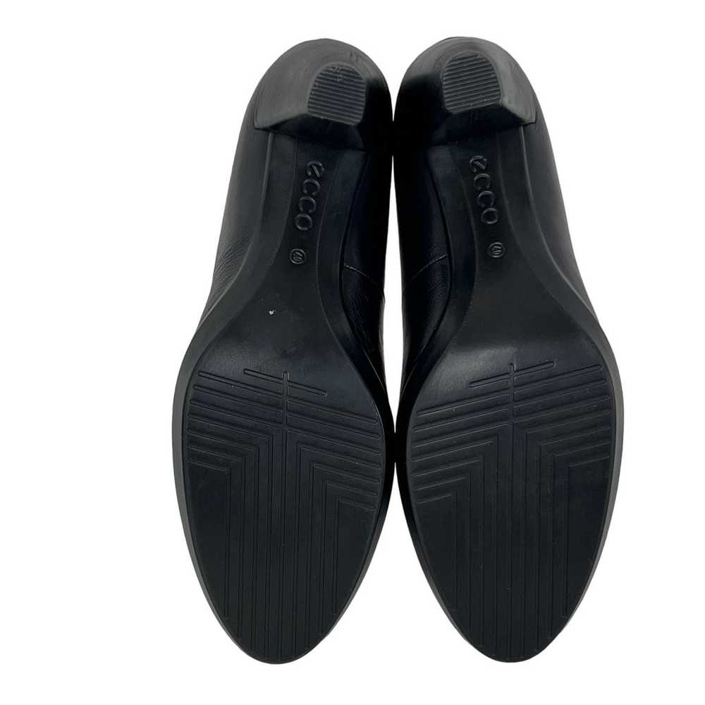 Ecco Women's Classic Black Leather Pumps 3" Heels… - image 5