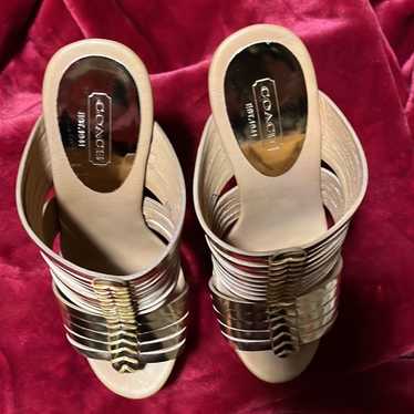 Coach wedge sandals size 6