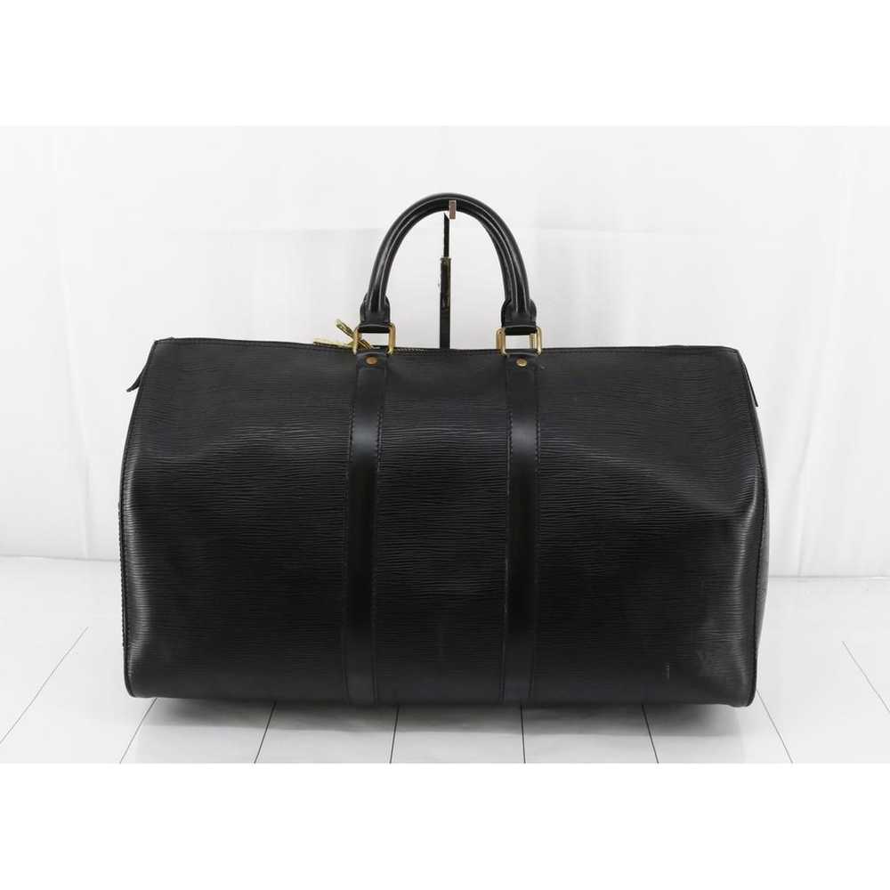 Louis Vuitton Keepall leather weekend bag - image 2